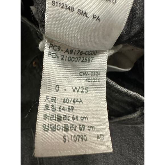 Levi Strauss Womens Black Denim Jean Maxi Skirt Size 0 Modest Church Fall Casual - Picture 8 of 9